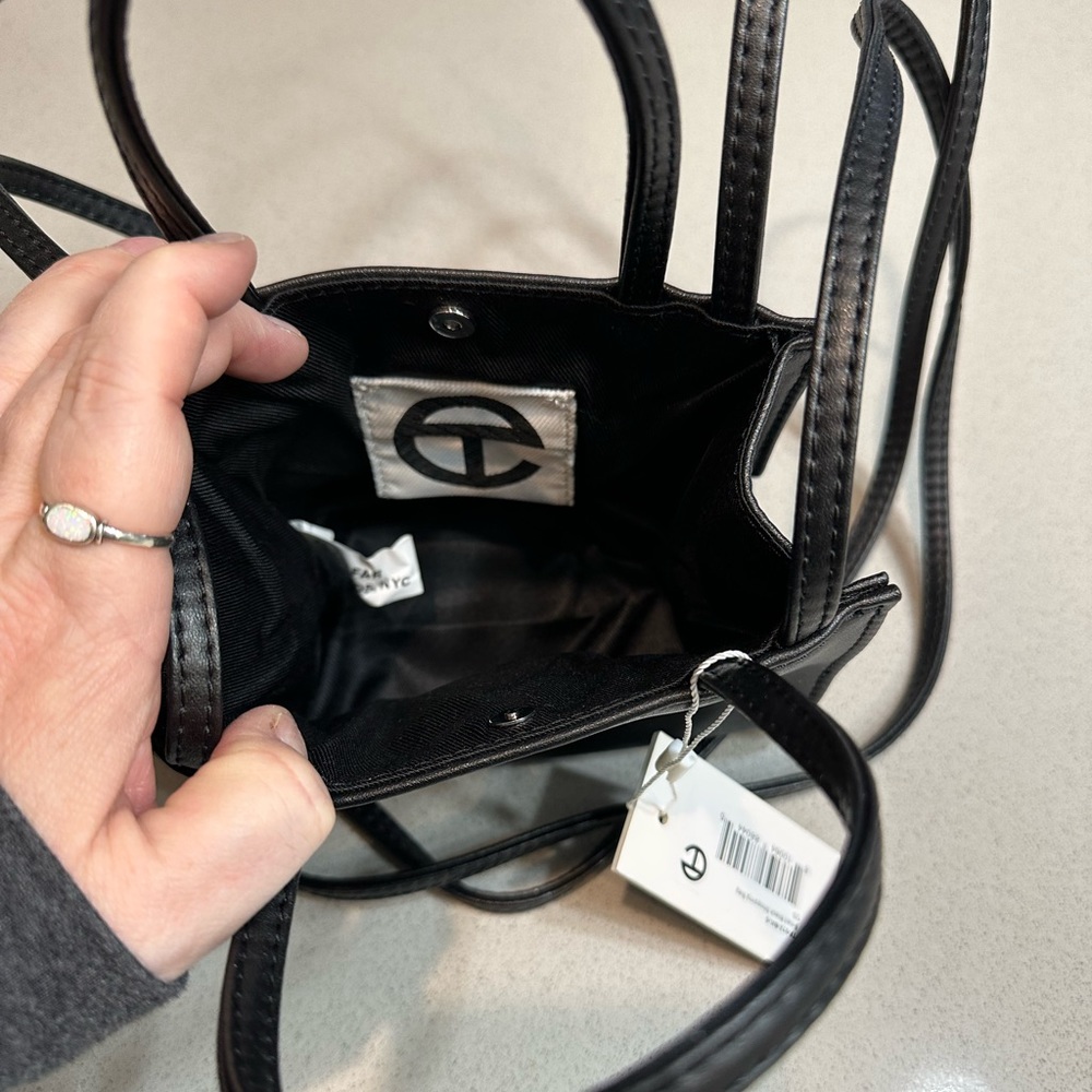 Telfar NWT small black shopping bag.